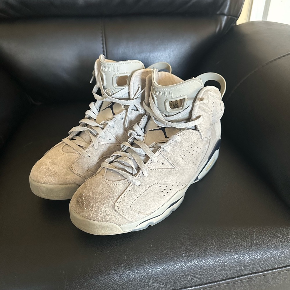 Jordan 6 Retro Georgetown- Grey and Navy Blue